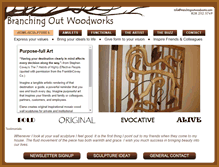 Tablet Screenshot of branchingoutwoodworks.com